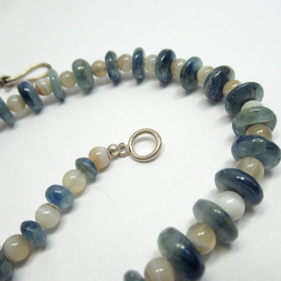 Kyanite and Botswana Agate Necklace - Picture 9 of 16